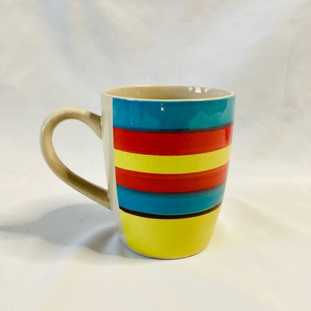 Colorful Stripes Ceramic Mug - Picture 3 of 4